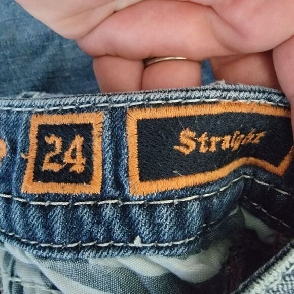 Rock Revival Charon Straight Stretch denim Jeans size 24 - Picture 9 of 12